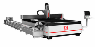KCL-T Series High-speed Open-type Double-drive Plate and pipe integrated Fiber Laser Cutting Machine